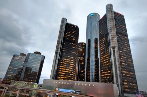 GM Renaissance Center on IPO Day, November 2010