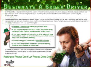 Ken Zino of AutoInformed.com on: The Un-luck of the Irish - St. Patrick’s Day Drunks