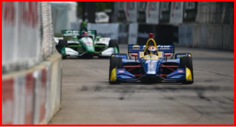 AutoInformed.com on Alexander Rossi in a Honda During Detroit Grand Prix Practice