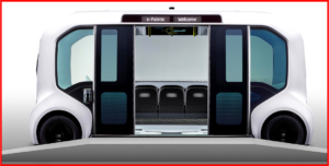 Ken Zino of AutoInformed and AutoInformed.com on Toyota e-Palette and e-RACER – Courtesy of and Copyright Toyota Oct. 2029 all rights reserved