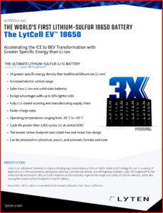  Ken Zino of AutoInformed.com on LytCell EV lithium-sulfur battery