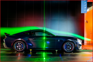 Ken Zino of AutoInformed.com on Mustang Dark Horse in Rolling Road Wind Tunnel