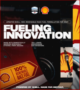 Ken Zino of AutoInformed.com on IndyCar to use Tweaked Shell 100% Renewable Race Fuel